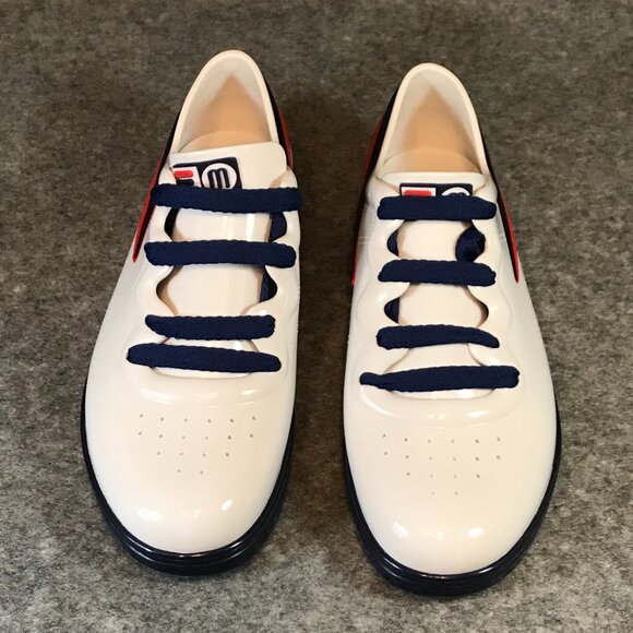 Melissa + Fila Blue White Women's Lace Up Sneakers - Picture 8 of 11
